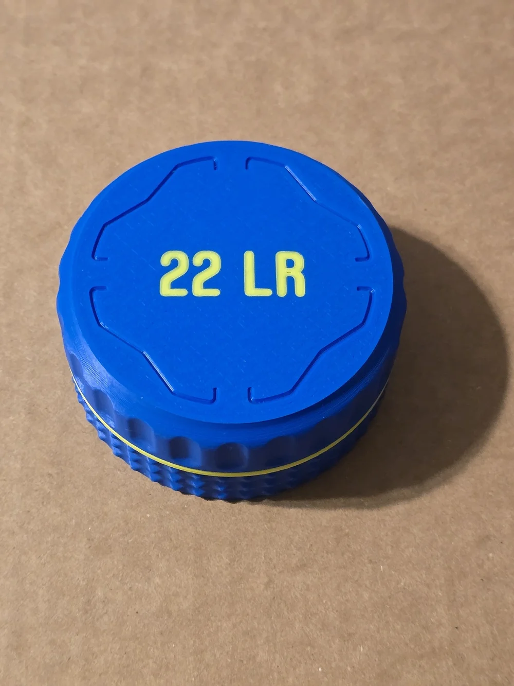 22lr pocket size ammo box 55rd round screw on Blue Sprout green 3d printed USA